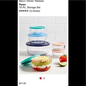 Pyrex 12 piece storage set